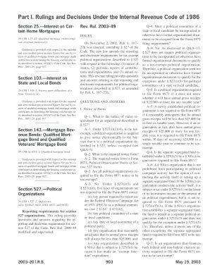 I. Rulings and Decisions Under the Internal Revenue Code of 1986.